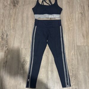 Calvin Klein Dark Blue and Gray Sports Set
